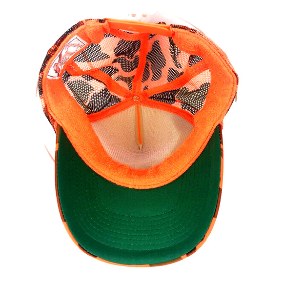Vintage OTTO Outdoor Channel Snapback Truckers Hat Orange Camo Mesh Hat Cap - Picture 5 of 6